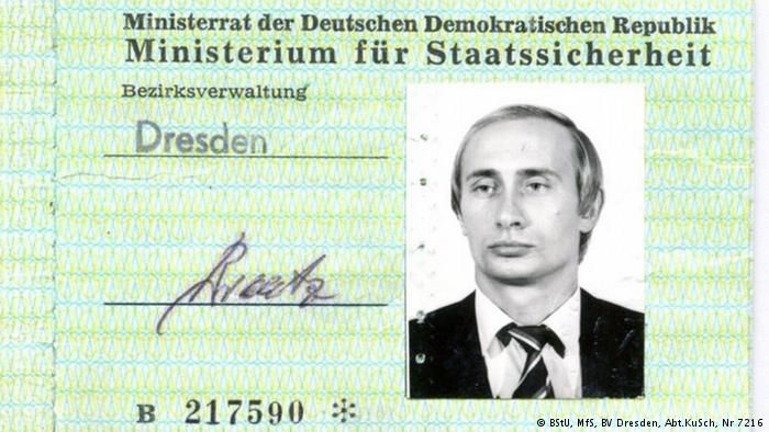 Putin's Stasi identity card discovered in German archives