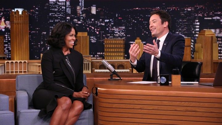 Michelle Obama tells Jimmy Fallon her thought while boarding Air Force one on Trump Inauguration Day “Bye, Felicia”