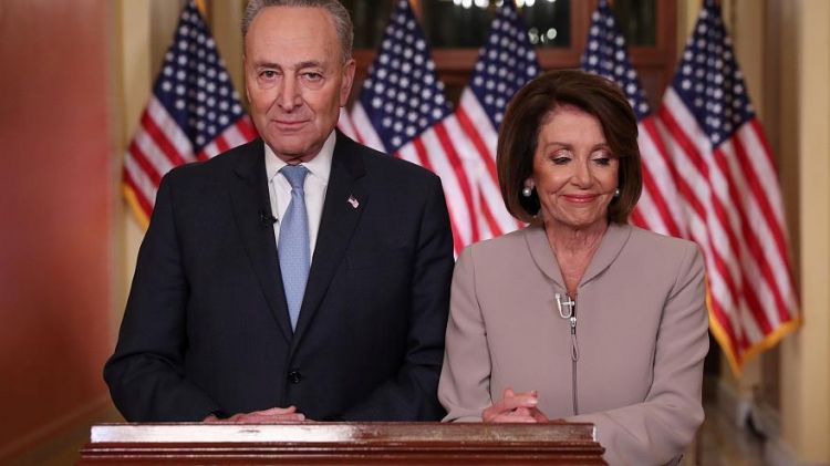 Pelosi and Schumer blasts Trump 'This president just used the backdrop of the Oval Office to manufacture a crisis'