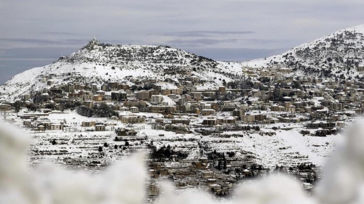 Stunning footage of snow-covered Lebanon