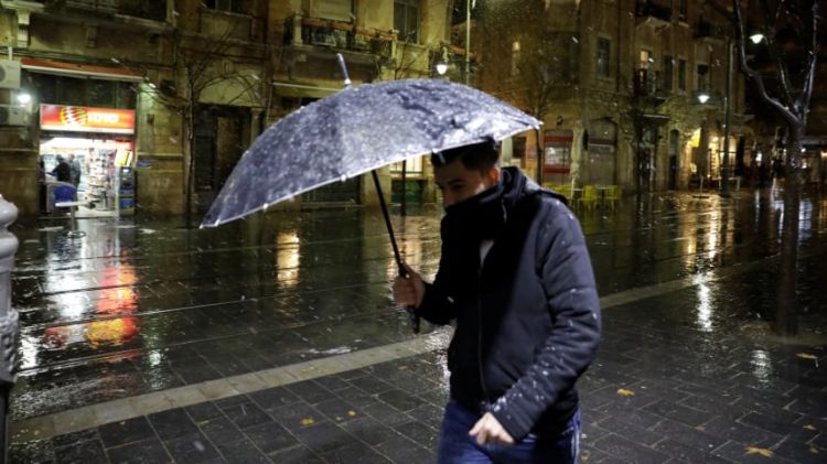 Jerusalem sees first snow in four years as winter storm lashes Israel