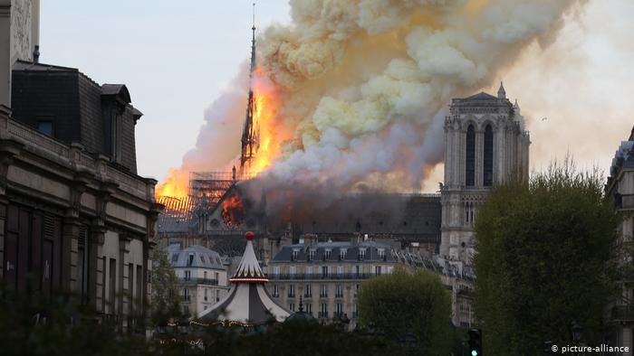 نشرة خاصة: اندلاع حريق داخل كاتدرائية نوتردام في باريس عاجل