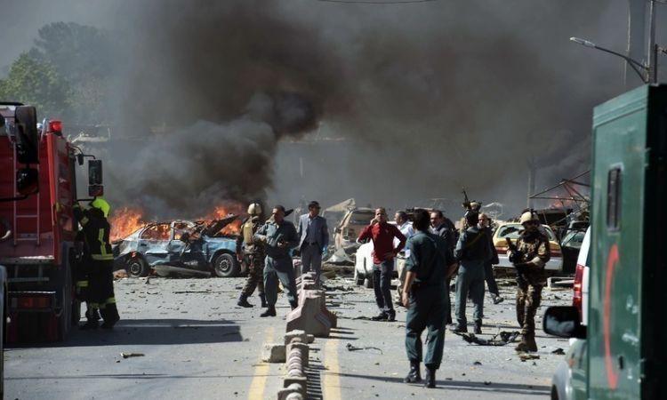 Taliban suicide bomber leads attack on police headquarters Afghanistan
