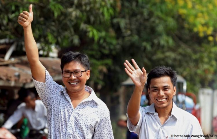 Two Reuters journalists were released after global pressure on Myanmar