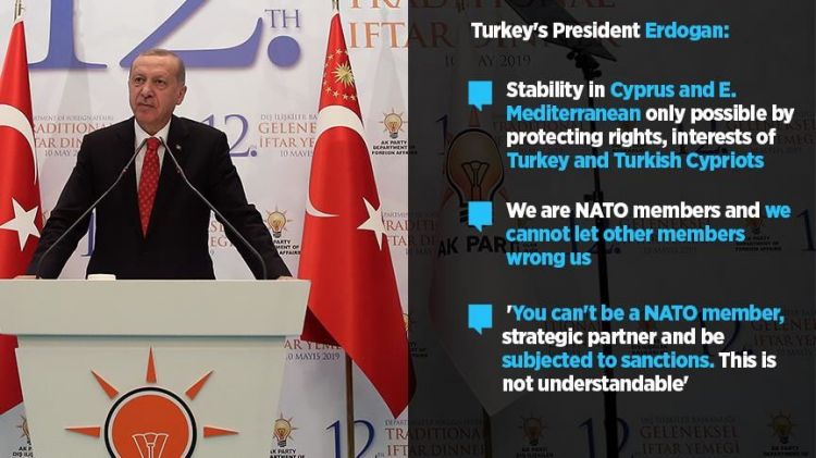 'Stability in Cyprus is only possible by looking after interests of Turkey' Erdogan