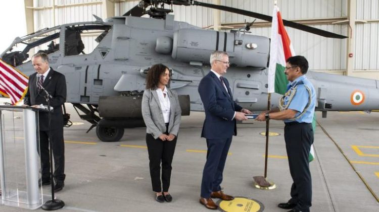 IAF gets its first Apache Guardian attack helicopter in US