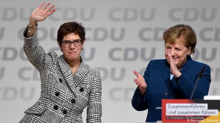 Kramp-Karrenbauer insists she is not trying to push Merkel out as chancellor before 2021