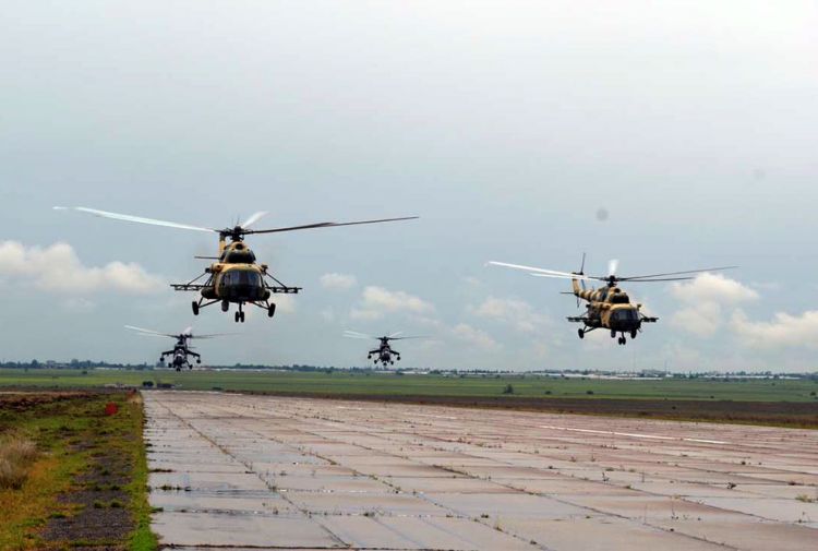 Azerbaijan’s military helicopters left for Turkey
