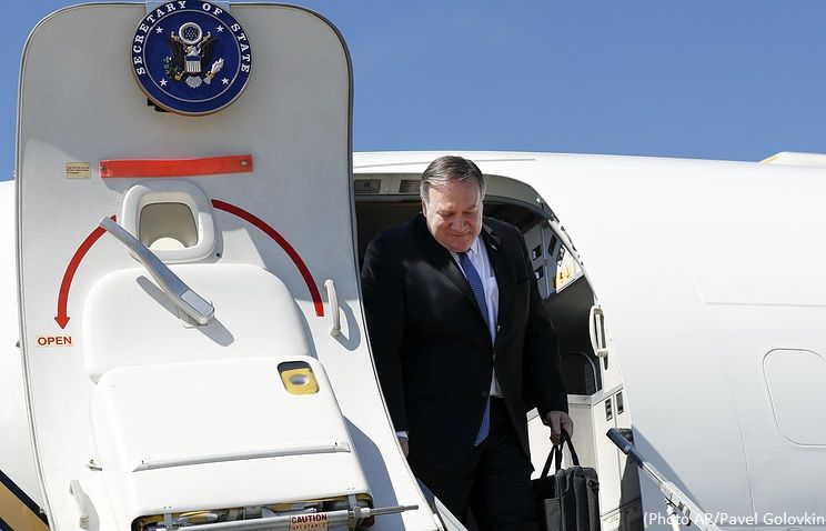 Pompeo arrives in Sochi for talks with Lavrov