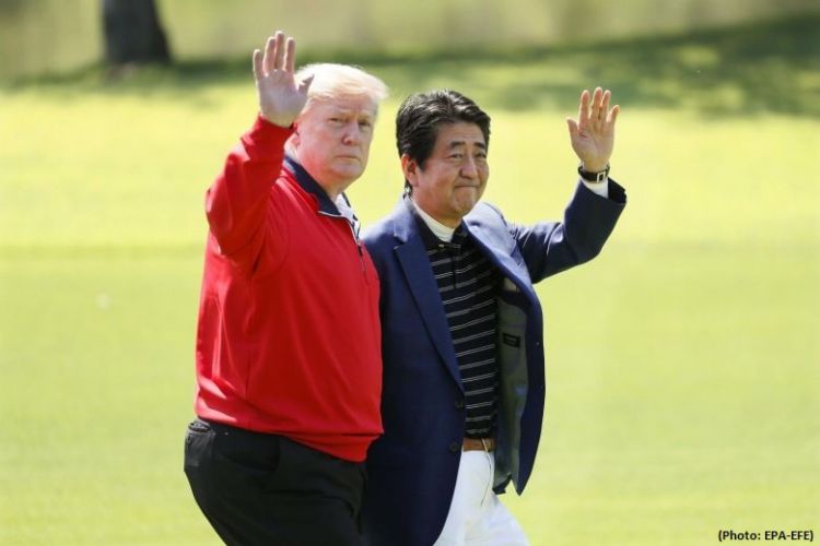 Trump says to put aside trade negotiations with Abe until after Japan's July elections