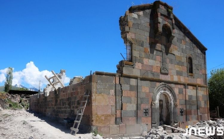 Армянские вандалы разрушили грузинскую церковь
