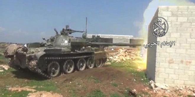 الجيش يرد على اعتداءات إرهابيي (النصرة) ويدمر عدداً من أوكارهم بريف إدلب