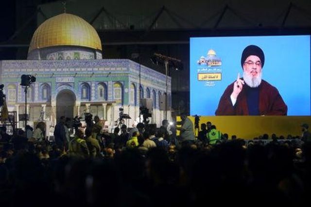 حزب الله يتعهد بمواجهة الخطة الأمريكية ب شأن الشرق الأوسط