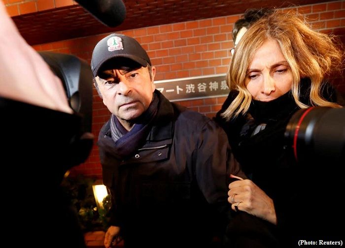 Ghosn's wife urges Trump to speak with Abe about fair trial