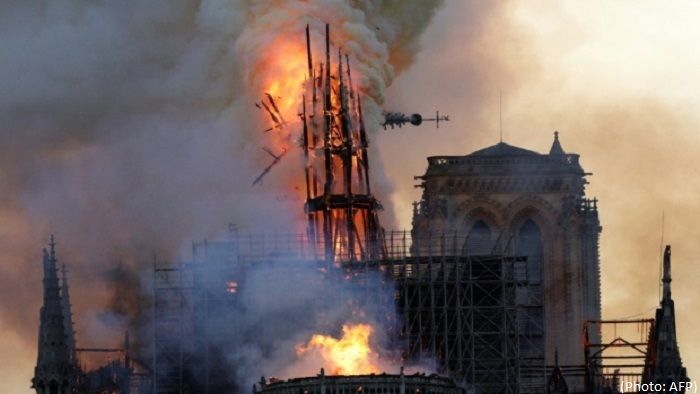 Power fault or cigarette may caused Notre-Dame fire Prosecutors