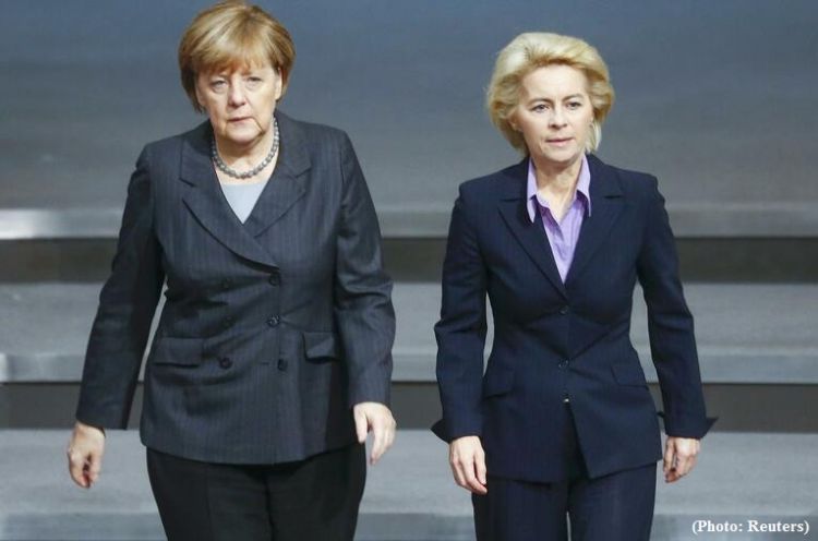 Angela Merkel blasts SPD for failing to back von der Leyen
