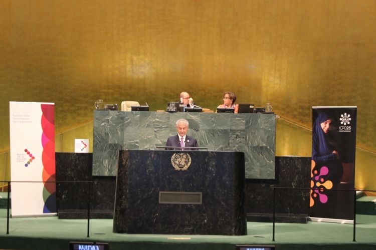 علي أحمدوف تحدث في الأمم المتحدة عن عدم تنفيذ القرارات بخصوص قاره باغ الجبلية