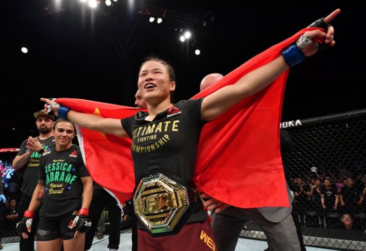 Historic moment for China's sport Zhang Weili became China's first UFC champion