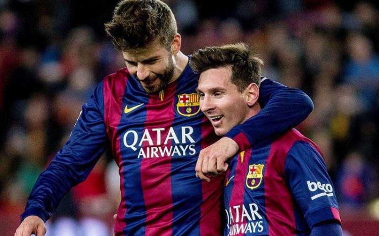 Pique reveals when Messi would leave