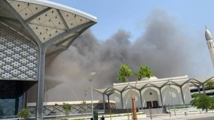 السعودية.. إصابة 5 في حريق محطة قطار الحرمين