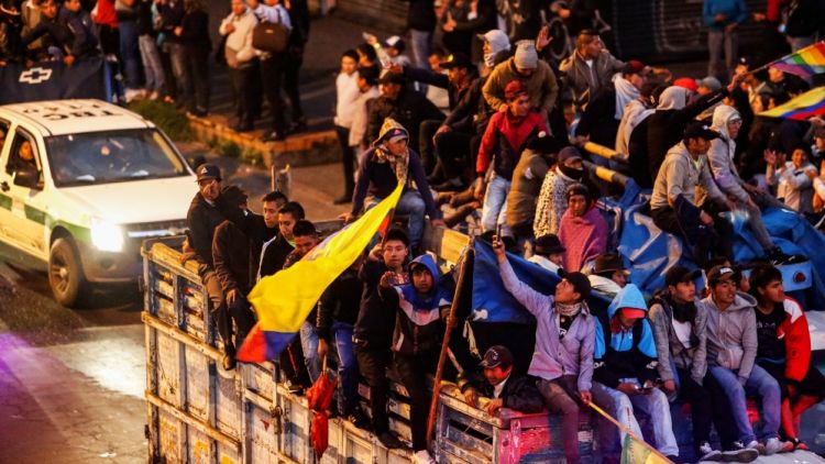 Clashes erupt at Ecuador protests over fuel price hike