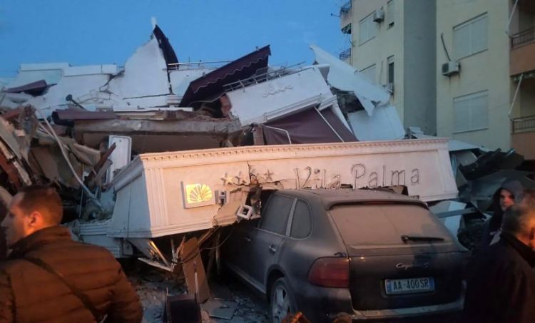 Strong earthquake hit Albania left 150 injured