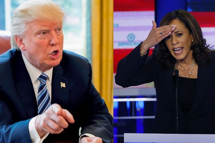 Trump and Harris mocked each other after her decision of end of presidential campaign