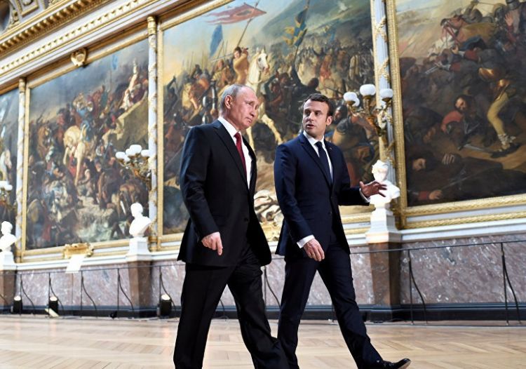 Putin and Macron made call phone for discussing coordination and fighting on terrorism