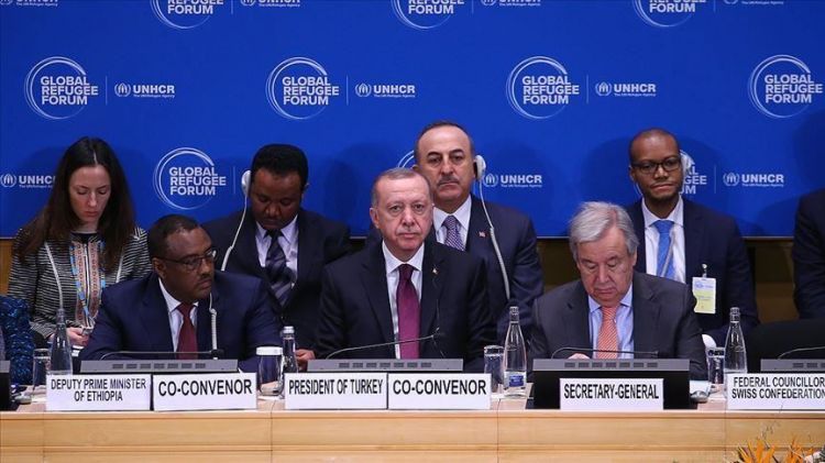 Turkey's president hails Global Refugee Forum