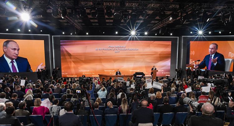 Putin evaluates Trump impeachment during annual press conference