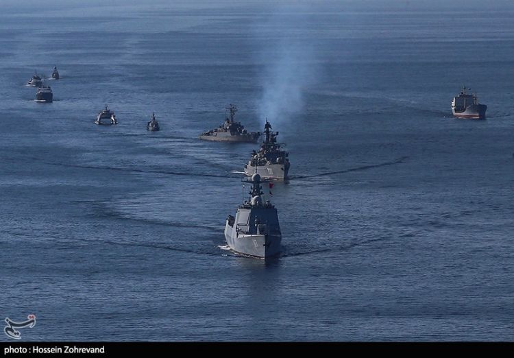 اختتام المناورات البحرية المشتركة بين ايران وروسيا والصين