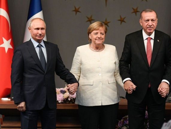 Merkel, Erdogan and Putin discuss diplomatic solution for Libya