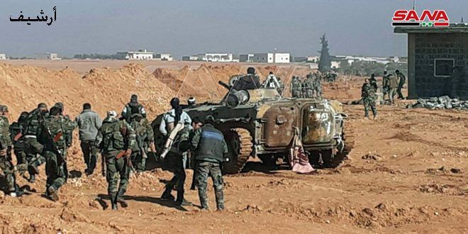 الجيش يستهدف إرهابيي “النصرة” في منطقتي سراقب ومعرة النعمان بريف إدلب وبلدة الزربة جنوب حلب