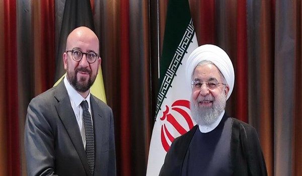 رئيس المجلس الاوروبي يبحث مع روحاني الاتفاق النووي وتطورا المنطقة