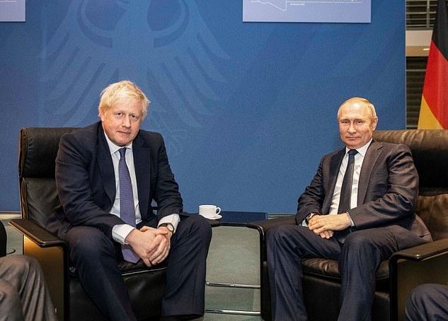 Johnson tells Putin UK's stance over Skripal case in Berlin conference