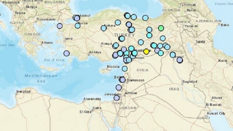 زلزال قوي يضرب تركيا وسوريا والعراق