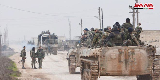 الجيش يستعيد 5 قرى وبلدات شمال سراقب وغرب أبو الضهور بريف إدلب الشرقي وسط انهيارات في صفوف الإرهابيين