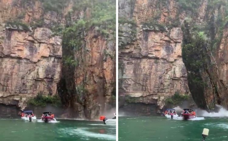 В Бразилии на туристов обрушилась скала, погибли 5 человек, 20 числятся пропавшими