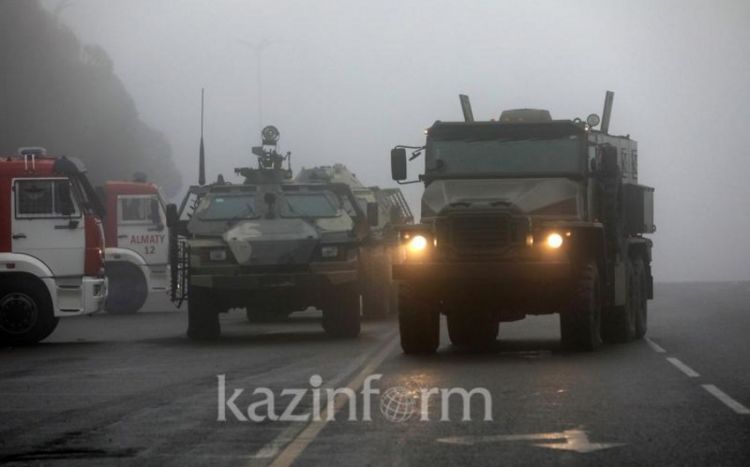 Qazaxıstana yeridilən KTMT qüvvələrinin sayı açıqlanıb