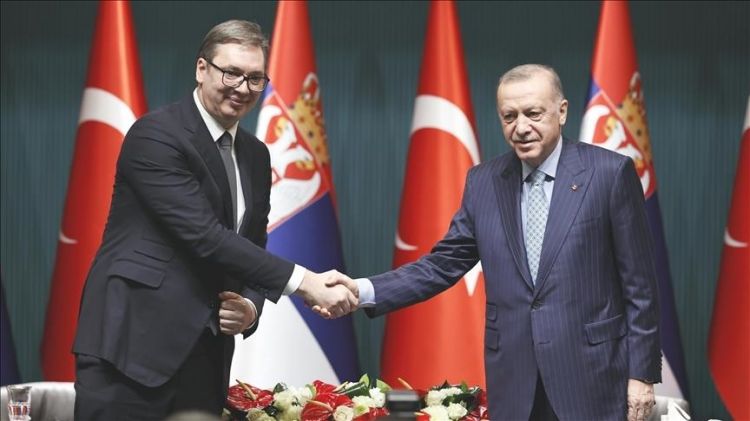 أردوغان يشكر نظيره الصربي على زيارته لتركيا