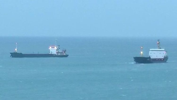Qara dənizdə 700 ton mazut daşıyan tanker yandı