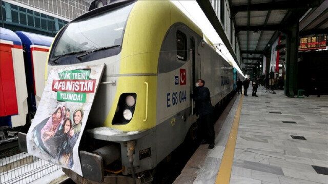 Turkey's 'charity train' carrying 750 tons of aid leaves for Afghanistan