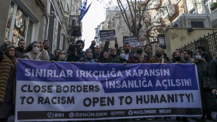 Hundreds in Istanbul protest migrant deaths on Greek border