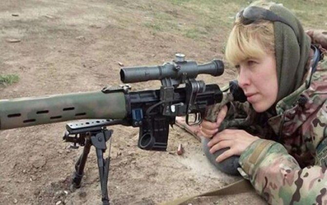 Ukraynalı qadın snayper Putinə meydan oxudu