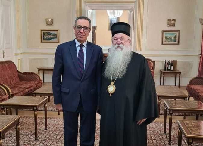 سفير مصر في سراييفو يلتقي مطران الكنيسة الأرثوذكسية في البوسنة والهرسك