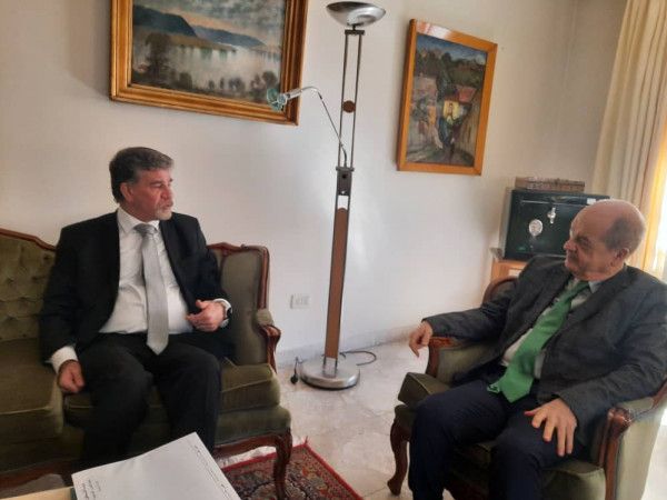 السفير عبد الهادي يبحث مع سفير جمهورية هنغاريا آخر تطورات الأوضاع في فلسطين