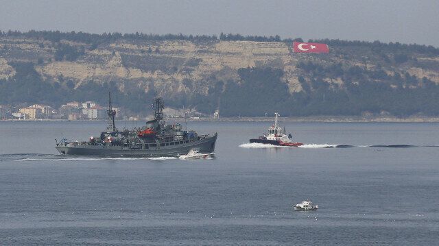 Another Russian military ship passes through Turkey’s Dardanelles Strait