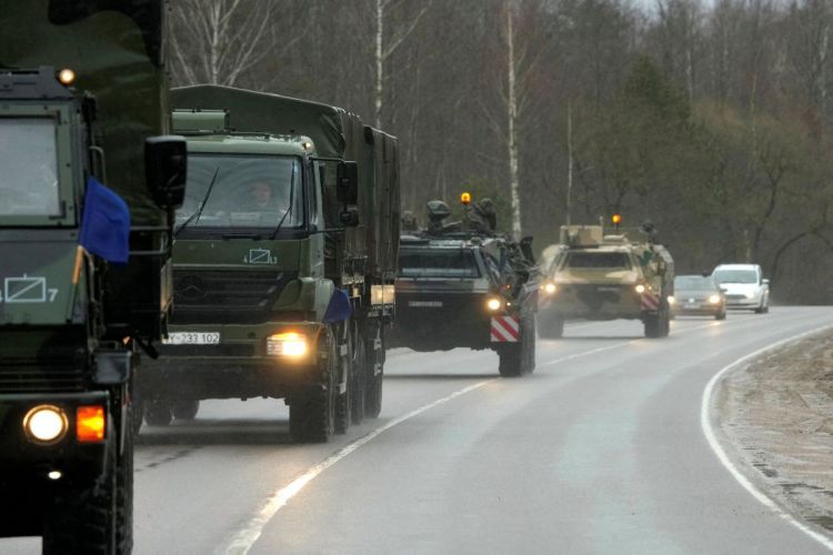 German army reinforcements reach Lithuania amid Ukraine crisis