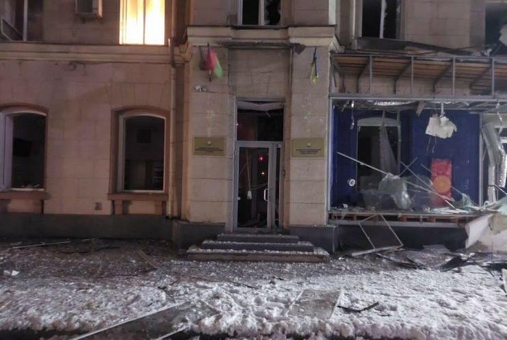 Xarkovdakı fəxri konsulluğumuzun binası vuruldu