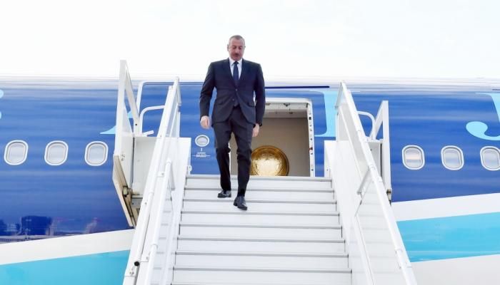 İlham Əliyev Türkiyəyə yola düşdü